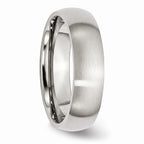 Chisel Stainless Steel 6mm Brushed Wedding Band