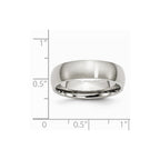 Chisel Stainless Steel 6mm Brushed Wedding Band