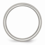 Chisel Stainless Steel 6mm Brushed Wedding Band