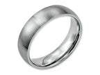 Chisel Stainless Steel 6mm Brushed Wedding Band