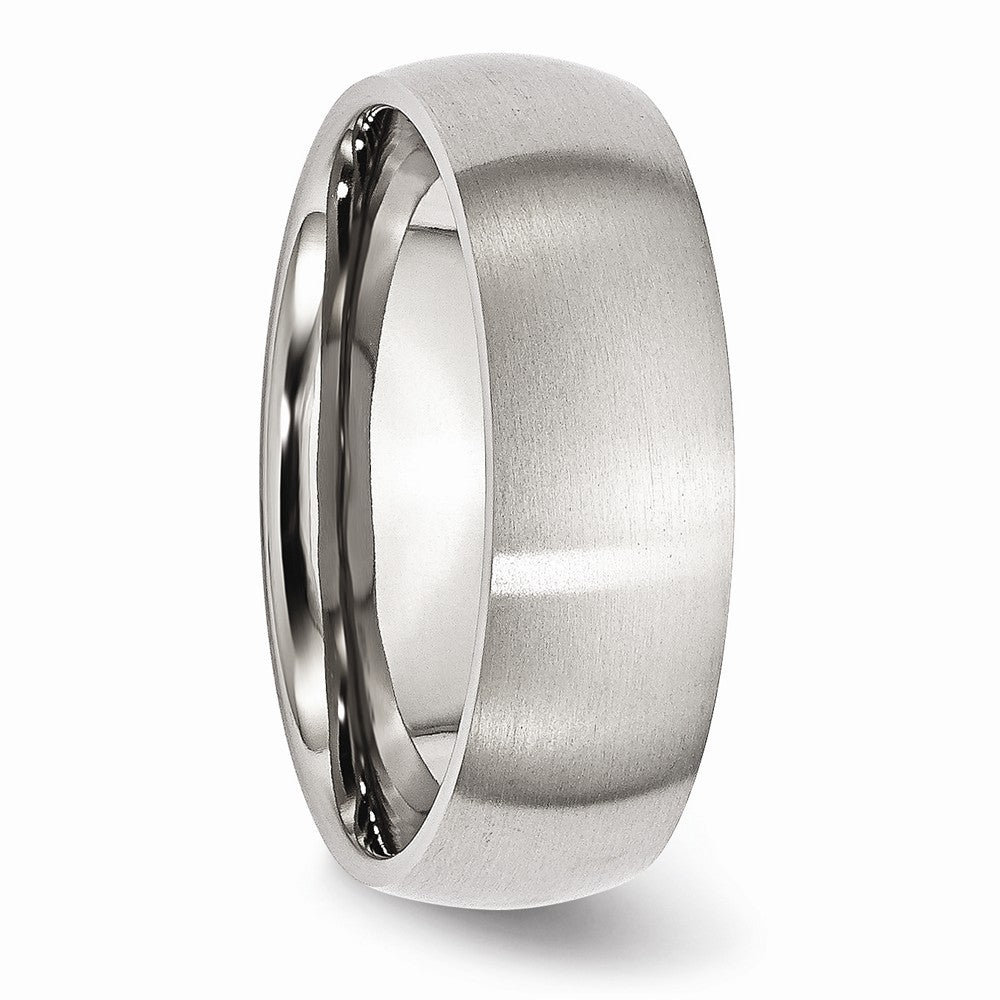 Chisel Stainless Steel 7mm Brushed Wedding Band