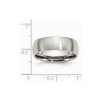Chisel Stainless Steel 7mm Brushed Wedding Band