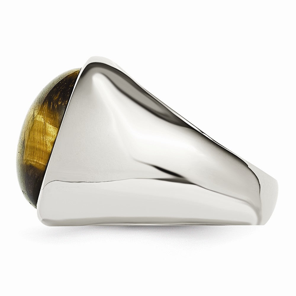 Chisel Stainless Steel Tiger's Eye Ring
