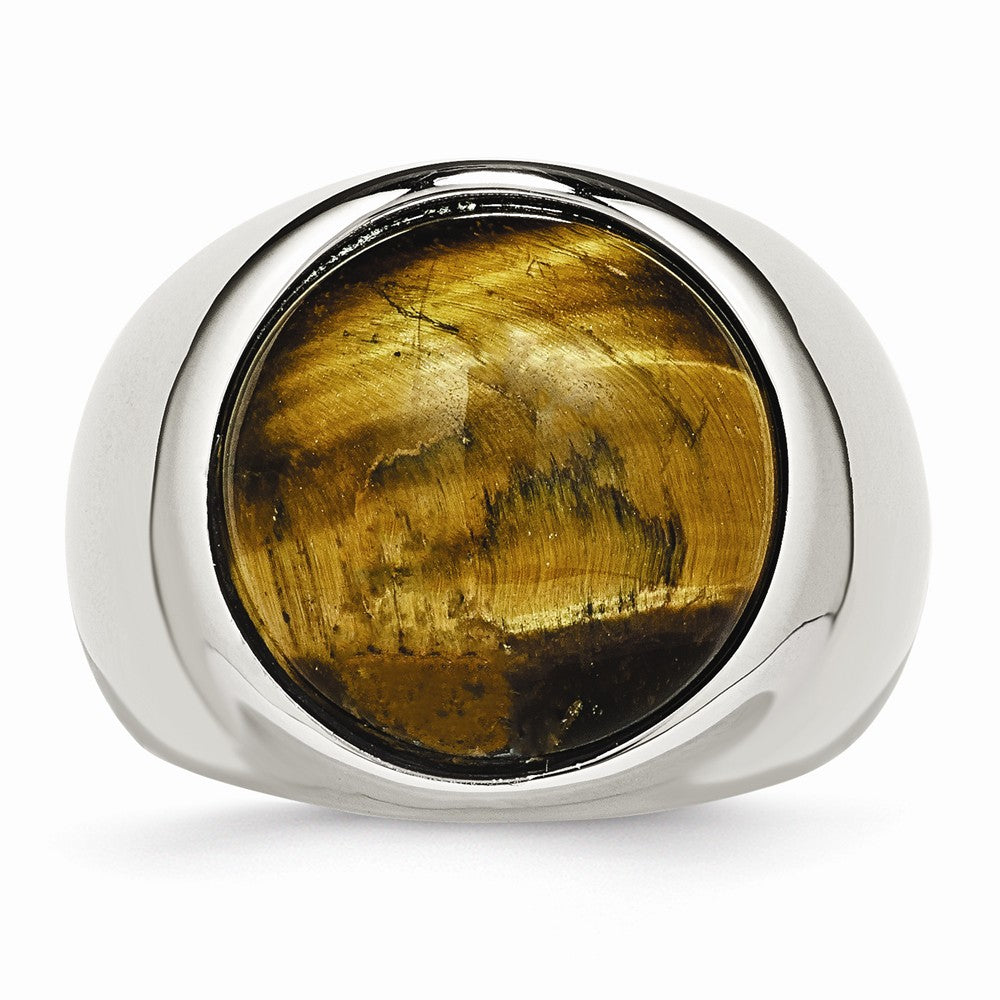 Chisel Stainless Steel Tiger's Eye Ring