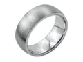 Chisel Stainless Steel 8mm Brushed Wedding Band