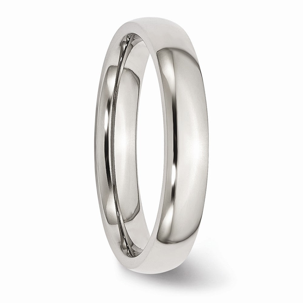 Chisel Stainless Steel 4mm Polished Wedding Band