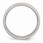 Chisel Stainless Steel 6mm Polished Wedding Band