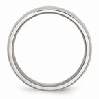 Chisel Stainless Steel 8mm Polished Wedding Band