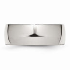 Chisel Stainless Steel 8mm Polished Wedding Band