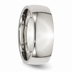 Chisel Stainless Steel 8mm Polished Wedding Band