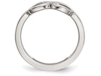FJC Finejewelers Stainless Steel Polished Infinity Symbol CZ Ring