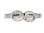 FJC Finejewelers Stainless Steel Polished Infinity Symbol CZ Ring