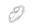 FJC Finejewelers Stainless Steel Polished Infinity Symbol CZ Ring