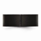Chisel Stainless Steel 8mm Black Ip-plated Brushed Flat Wedding Band