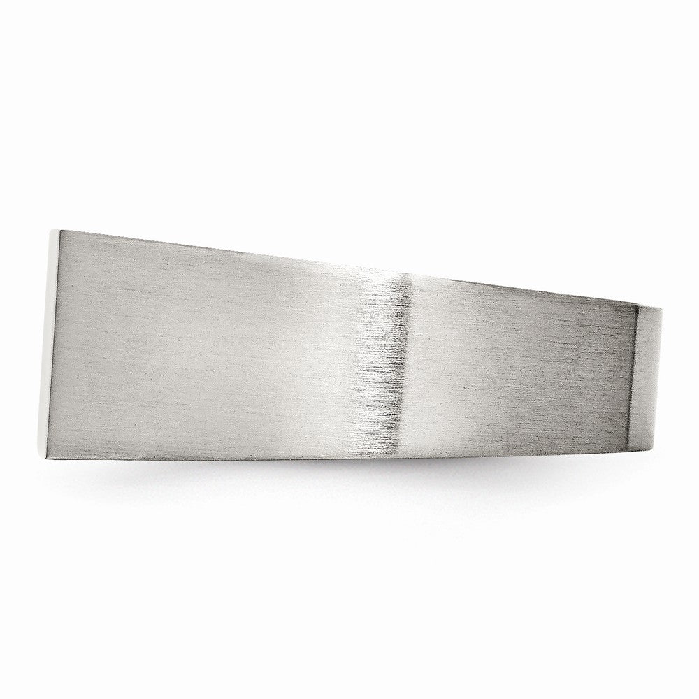 Chisel Stainless Steel Polished And Brushed Signet Ring
