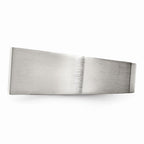 Chisel Stainless Steel Polished And Brushed Signet Ring