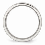 Chisel Stainless Steel Flat 5mm Brushed Wedding Band