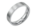 Chisel Stainless Steel Flat 5mm Brushed Wedding Band
