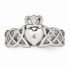 Chisel Stainless Steel Polished Claddagh Ring