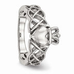 Chisel Stainless Steel Polished Claddagh Ring
