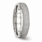 Chisel Stainless Steel Polished Laser Cut Ring