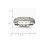 Chisel Stainless Steel Polished Laser Cut Ring