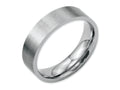 Chisel Stainless Steel Flat 6mm Brushed Wedding Band