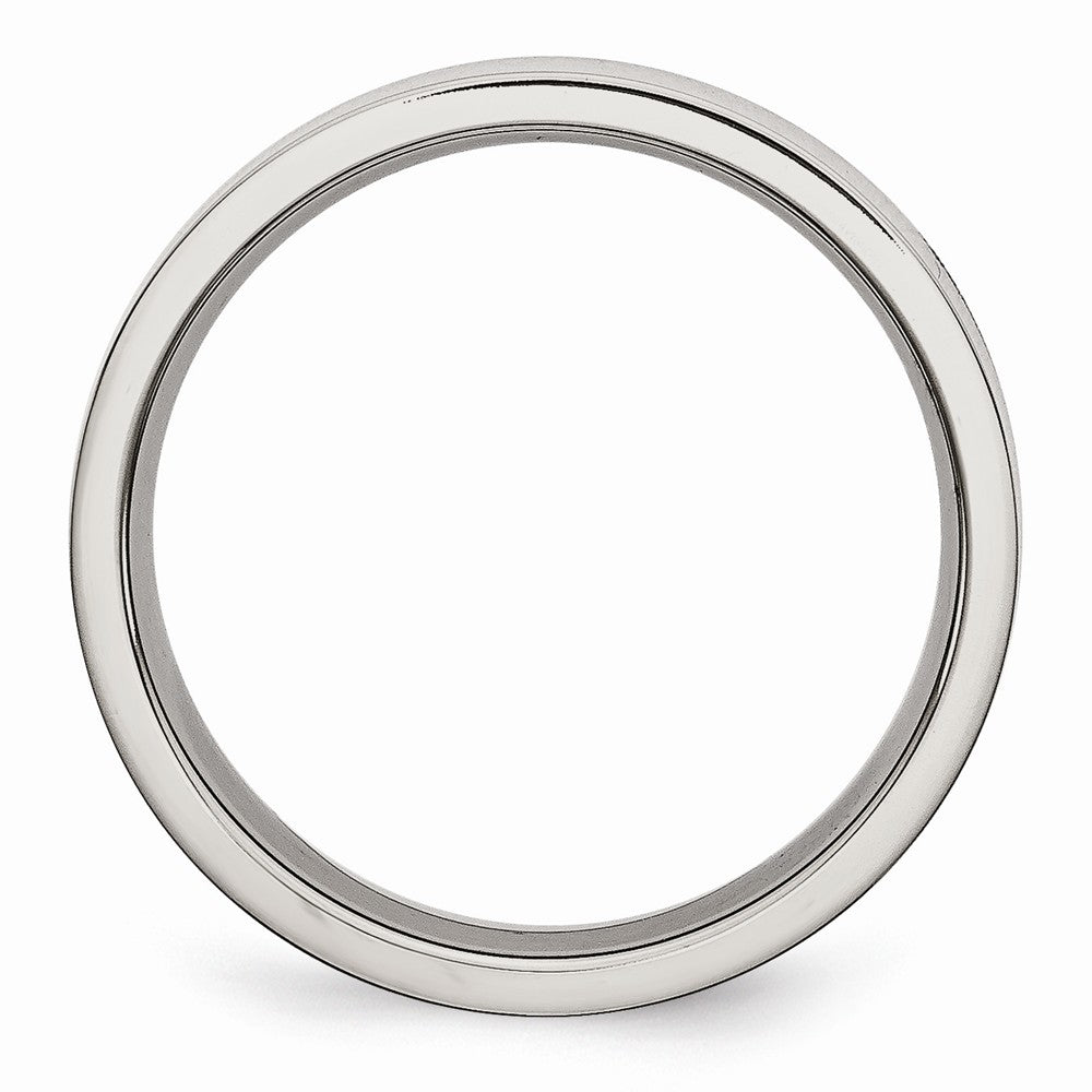 Chisel Stainless Steel Flat 5mm Polished Wedding Band