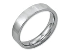 Chisel Stainless Steel Flat 5mm Polished Wedding Band