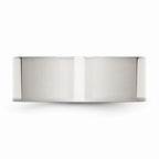 Chisel Stainless Steel Flat 8mm Polished Wedding Band