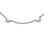 Chisel Stainless Steel Polished Butterfly Charms With 1in Extension Anklet