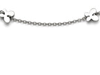 Chisel Stainless Steel Polished Butterfly Charms With 1in Extension Anklet