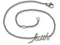 Chisel Stainless Steel Polished Faith With 1in Ext. Anklet