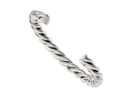 Chisel Stainless Steel Twisted Polished Cuff Bangle