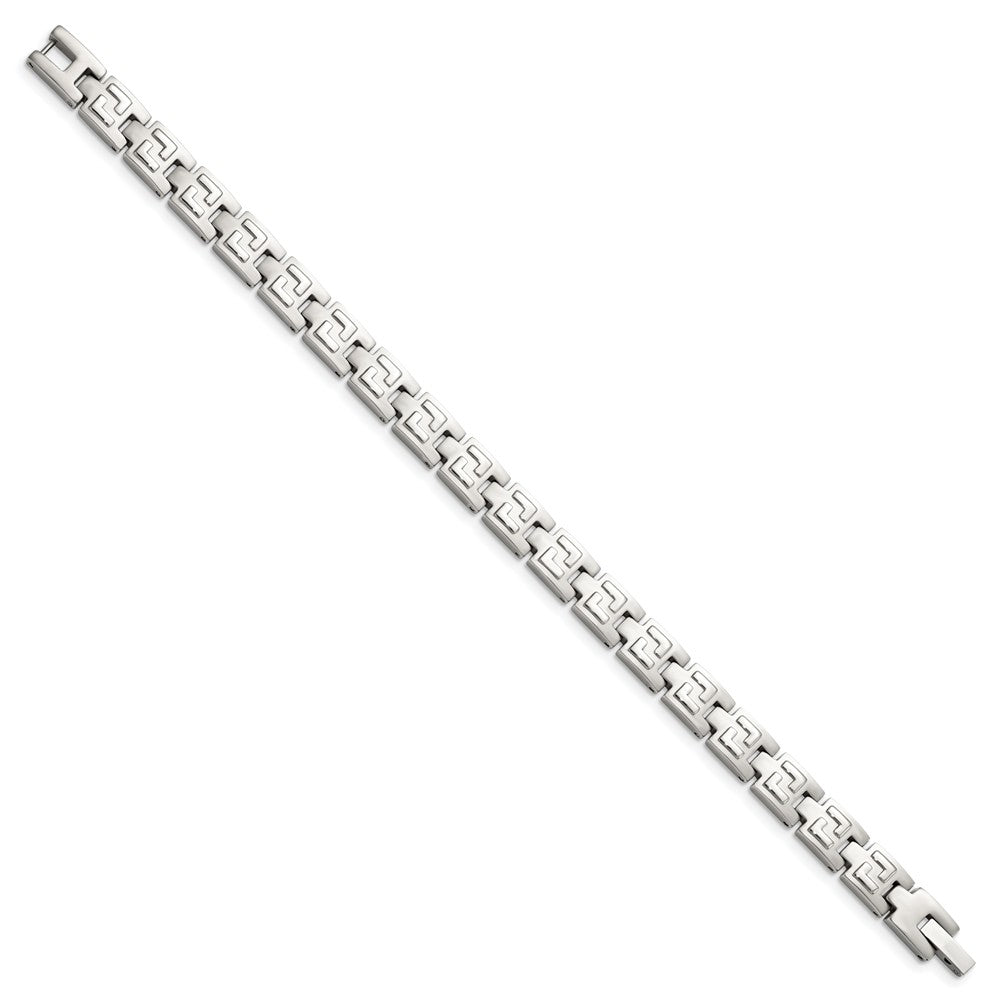 Chisel Stainless Steel Brushed and Polished Bracelet - 8.5 inches