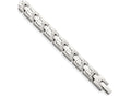 Chisel Stainless Steel Brushed and Polished Bracelet - 8.5 inches