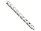 Chisel Stainless Steel Brushed and Polished Bracelet - 8.5 inches