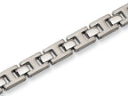 Chisel Stainless Steel Brushed and Polished Bracelet - 8.5 inches