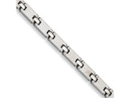 Chisel Stainless Steel Brushed and Polished Bracelet - 8.5 inches