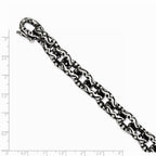 Chisel Stainless Steel Antiqued And Textured 8.25in Bracelet