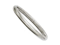 Chisel Stainless Steel Textured Hollow Slip-on Bangle