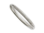 Chisel Stainless Steel Textured Hollow Slip-on Bangle