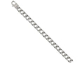 Chisel Stainless Steel Polished Square Link 8.5in Bracelet
