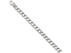 Chisel Stainless Steel Polished Square Link 8.5in Bracelet
