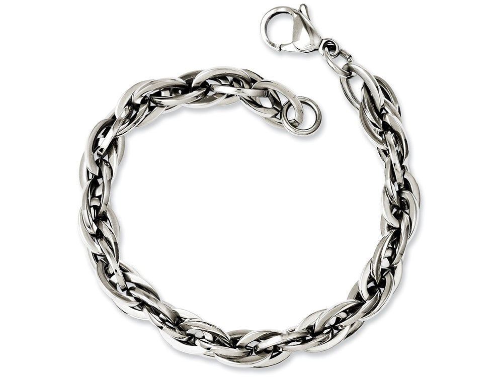 Chisel Stainless Steel Oval Links 8in Bracelet