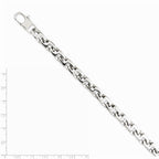 Chisel Stainless Steel Polished Fancy Squares Link Bracelet