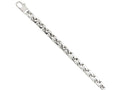Chisel Stainless Steel Polished Fancy Squares Link Bracelet