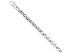 Chisel Stainless Steel Polished Fancy Squares Link Bracelet