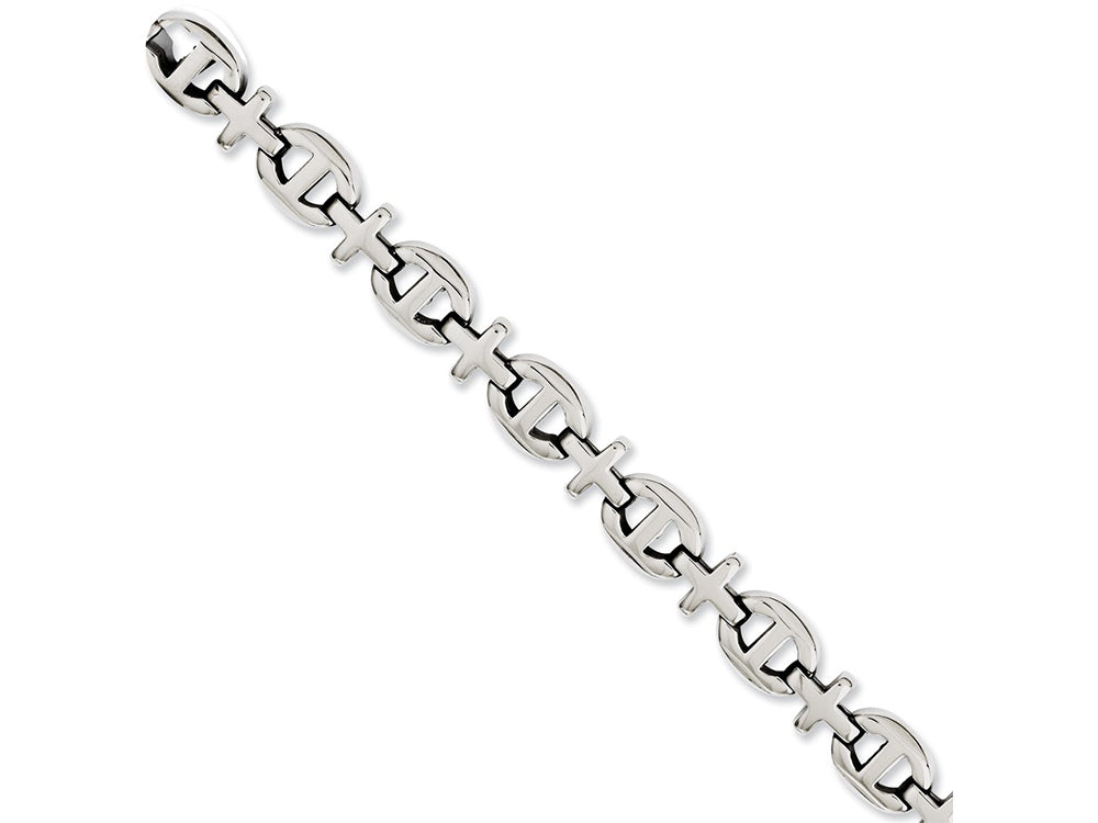 Chisel Stainless Steel Polished Fancy 8.5in Bracelet