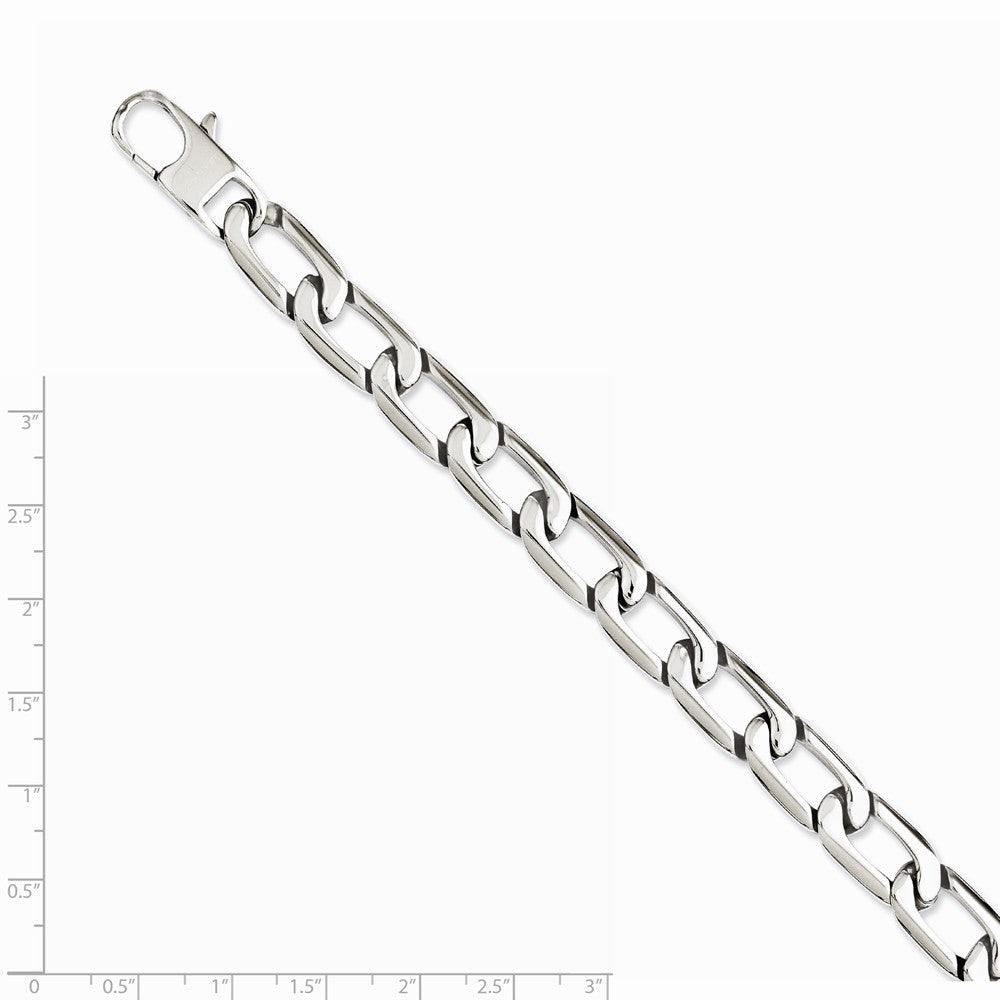 Chisel Stainless Steel Polished Squares Bracelet
